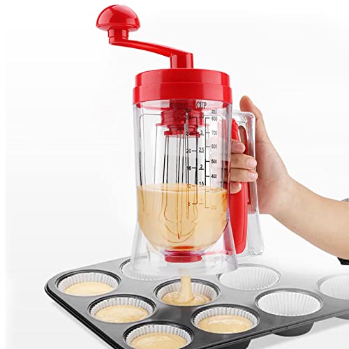 Manuale Pancake Cupcake Batter Mixer Dispenser Blender Hine Baking Tool