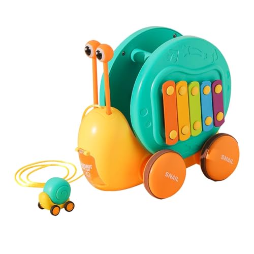 Jouet à tirer d'escargot polyvalent pour bébé qui apprend à ramper