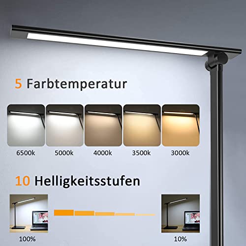 Schreibtischlampe-LED-LINTRY-Tischlampe-Kabellos-5-Farb-10-Helligkeitsstufen-Dimmbare-Tischleuchte-Leselampe-Augenfreundliche-Touch-Bedienung-Ladefunktion-Schreibtisch-Lampe-Ohne-Kabel-Schwarz