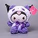 Mignon Panda Transformation Série Kuromi Mélodie Yugui Chien en Peluche Oreiller Animal en Peluche Poupée Filles/Couples Cadeau 20 cm Kuromi