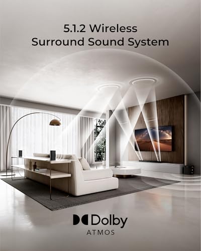 undefined ULTIMEA Skywave X40 5.1.2ch Sound Bar for Smart TV w/Dolby Atmos, Wireless Surround Sound System for TV, 530W Soundbar with Wireless Subwoofer, GaN Amplifier, 4K HDR Pass-Through, HDMI eARC, BT 5.4 の商品画像 1