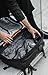 Vortex Vacuum Seal Travel Backpack 60L Expandable Air Compression System Water Resistant TSA Lock Carry-On Suitcase Luggage Black AERO - Vacuum Pump Included
