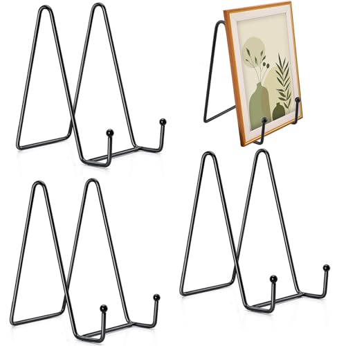 Ampia applicazione: i supporti per piatti sono perfetti per esporre cornici, fotografie, pannelli decorativi, ricette, cellulari, blocchi, opere d'arte, tele e qualsiasi altro oggetto desideriate esporre.