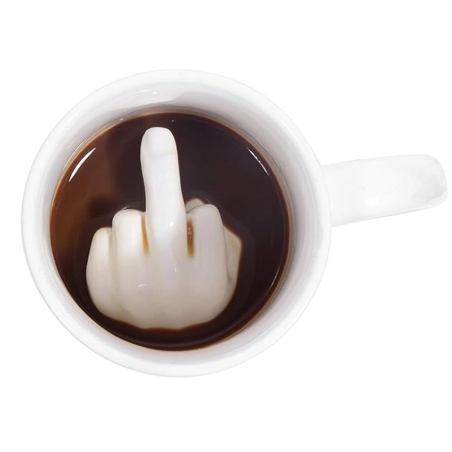 Amazon.co.jp: YOUDirect 中指マグ、12オンスアップユアーズ