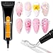 Nail Gel - 3D Sculpting Glue, Long-Lasting Rhinestone Adhesive, 15ml Design Enhancer, Smooth Application Formula, Premium Nails Art Product, Beauty Tool for Bridal Events