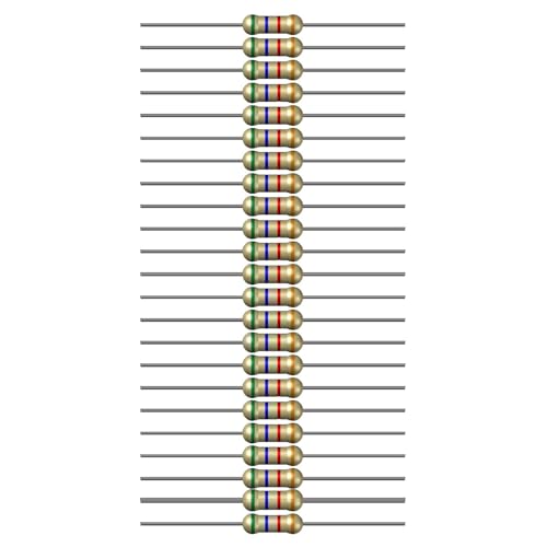 Image of 5.6k Ohm Resistor 1 /4W 5% Tolerance, Pack of 100 (5.6k Ohm)