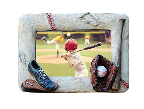 Image of Luai Fashion Handmade Photo Frame 3D Baseball Sports Frame Birthday Gifts for Men,Women,Athletes,Coaches,Teams (White)