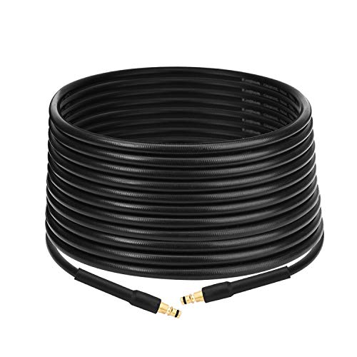 MoPei 15M Manguera de Alta presión para Karcher Hidrolimpiadora K2 K3 K4 K5 K6 K7, H 9 Q Quick Connect con Conectores de Latón KNOFER Cover