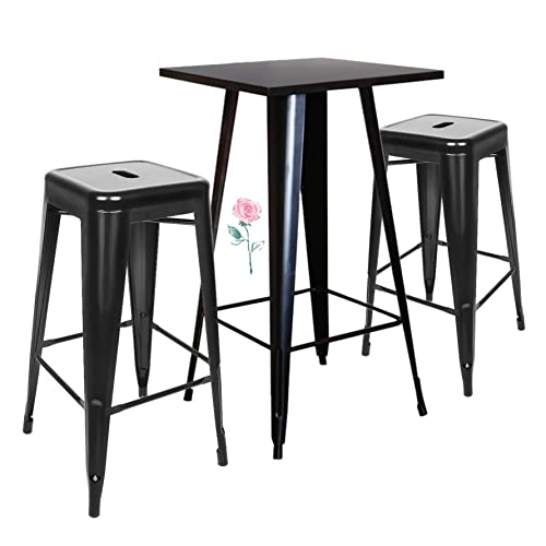 Tavoli Bar Alti Tavolo Da Bar Rotondo Industriale - 107 Cm Altezza