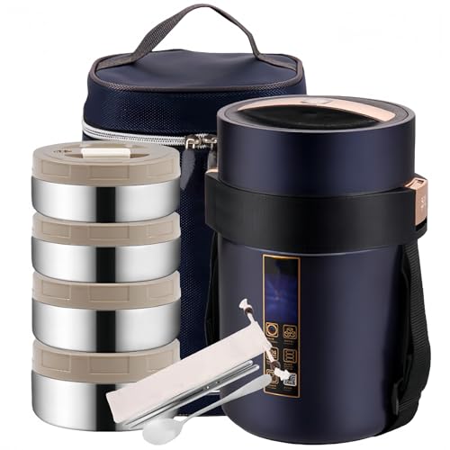 PVTK�^��304�X�e�����X�����`�W���[ ��e�ʕۉ��ٓ��� 6���ԕۉ��ۗ� �H����[�o�b�O�t�� �|�[�^�u���t�[�h�R���e�i �I�t�B�X���[�N�ʋΒʊw�p (2.5L,�u���[)