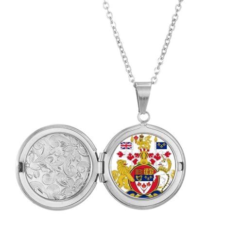 Médaillon emblème national du Canada pendentif argent anniversaire