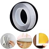 【Alta calidad duradera】- - Estas cintas de agarre sin rastro hechas de gel de nano PU, adhesivo duradero, de doble cara, transparente, no dejarán rastros en la pared ni en ninguna superficie. Antideslizante, se puede cortar, lavable, reutilizable.