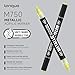 languo Metallic Acrylic Paint Markers, 48 Colors Dual Tip Acrylic Metallic Markers Set (Brush & Fine), Glitter Paint Pens for Black Paper, Rock Painting, Glass, Wood, Ceramic, DIY Arts and Crafts