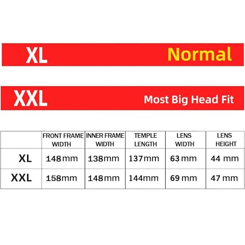 MAXJULI Polarized Big Sunglasses for Men Women with Big Heads UV 400 Protection 81252