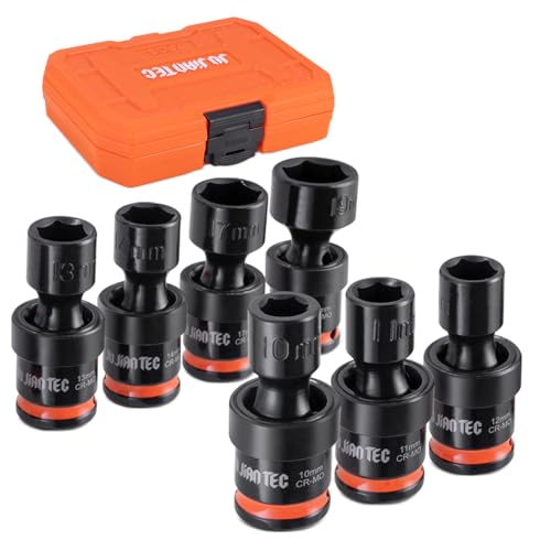 Image of 7pc 3 /8 inch Drive Impact Universal Swivel Socket Set