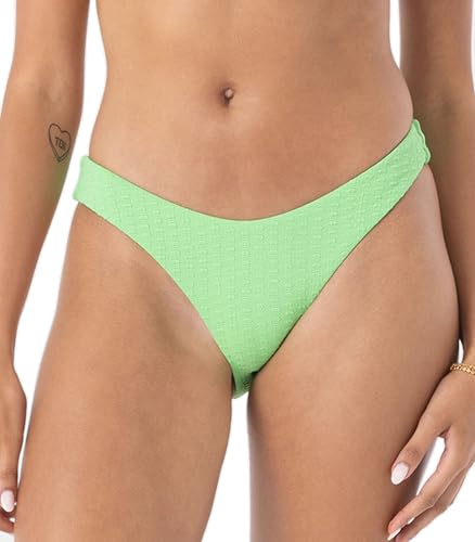 Roxy Women's Scoop Cheeky Bikini Bottoms, Green, Large