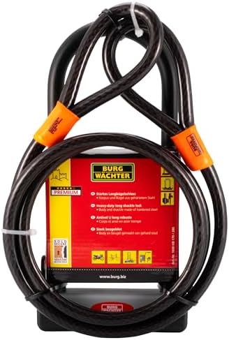 Burg Wächter Unisex's 1600 HB KIT Gold Sold Secure Bicycle D Lock...
