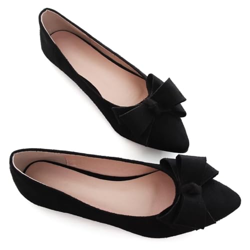 Image of SAILING LU Women's Bow-Knot Pointed Toe Ballet Flats
