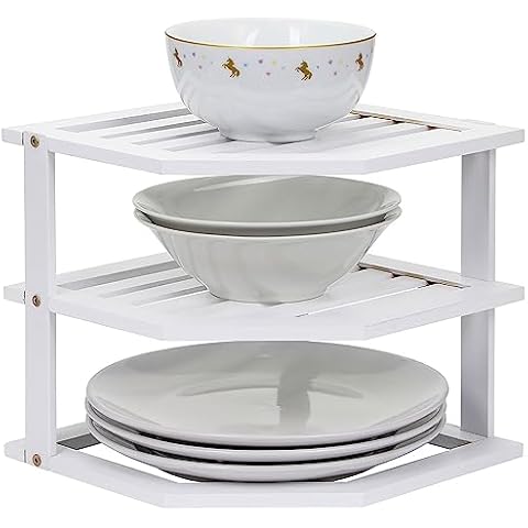 Taylor & Brown Bamboo 3-Tier Corner Shelf Cover
