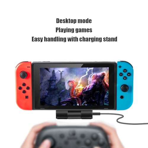 Nintendo Switch HDMIドック - 折りたたみ式ポータブルTV出力ステーション USB 3.0搭載・USB-C充電対応 - Switch/Switch OLED専用（Switch 2非対応）旅行・外出に最適