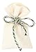Produktbild Bartl 106011 Baumwollsäckchen mit Kordel in Weiß, ideal zum Verpacken von Geschenken wie Schmuck (9 x 5,5 cm)