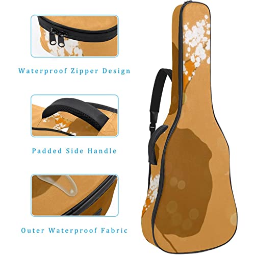 Housse imperméable pour guitare acoustique avec double bandoulière et poche à bulles, Multicolore 01., 42.9×16.9×4.7 in… - Les Beatles, Paul McCartney, John Lennon, RIngo Starr, George Harrison Housse imperméable pour guitare acoustique avec double bandoulière et poche à bulles, Multicolore 01., 42.9x16.9x4.7 in… – Image 5
