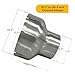 Elifecenter Universal 304 Stainless Steel ID 3 inch to OD 5 inch Exhaust Adapter Reducer (3