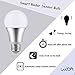 LUXON Motion Sensor Light Bulb 7W Smart Bulb Radar Dusk to Dawn LED Motion Sensor Light Bulbs E26 Base Indoor Sensor Night Lights Soft White 2700K Outdoor Motion Sensor Bulb Auto On/Off