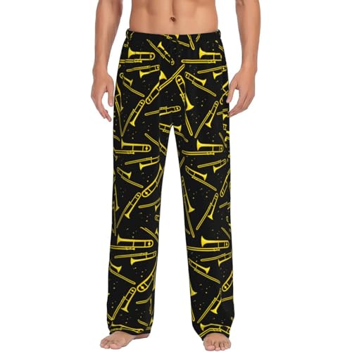Smiley Face Men'S Pajama Pants Soft Sleep Lounge Pants Pjs Bottoms With Pockets
