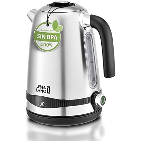 LEBENLANG Hervidor de agua de acero inoxidable con ajuste de temperatura Cover