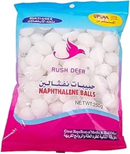 Rush Deer Naphthalene Balls for Wardrobe and Bathroom Use White