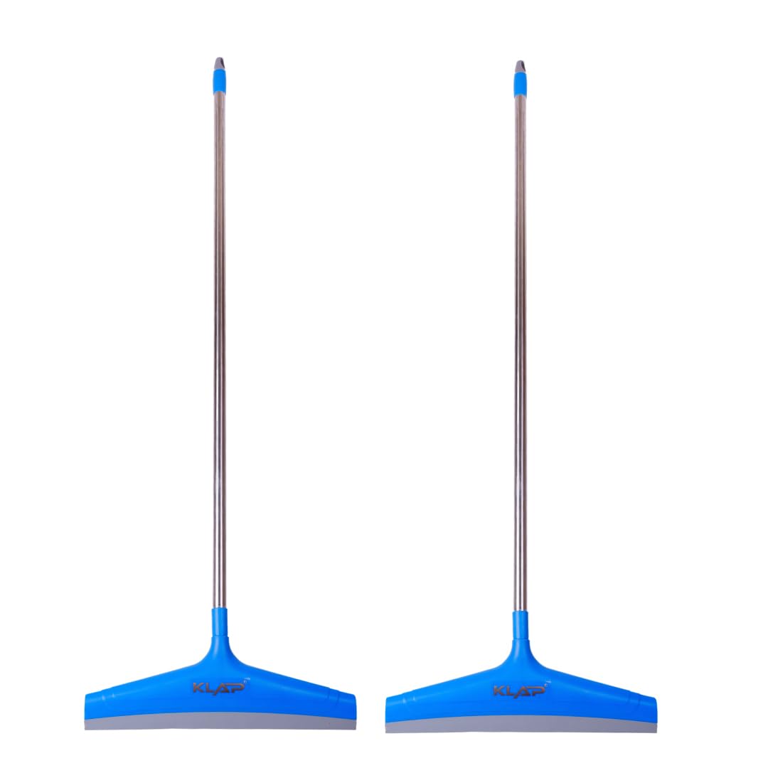 KLAP Floor Wiper with Sharp Virgin Silicon Edge | Handle Made of SS 202 Grade | Strong Body & Sturdy Handle | Does Not Leave Water Behind | Flexible Silicon Edges (B0D5HQ16W2) Amazon Price History, Amazon Price Tracker