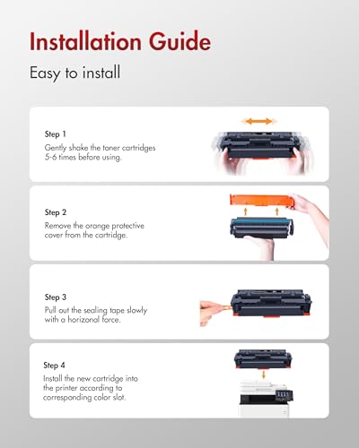 Image of 055 Toner Cartridge Set MF743Cdw MF741Cdw | Replacement for Canon 055 Toner Cartridge Set Compatible with Color ImageCLASS MF743Cdw,Color ImageCLASS MF741Cdw MF745Cdw MF746Cdw LBP664Cdw Printer|4 Pack
