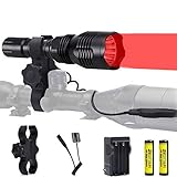 BESTSUN Red Hunting Light, 1000 Lumen Super Bright Red LED Predator Light 350 Yards Long Range...