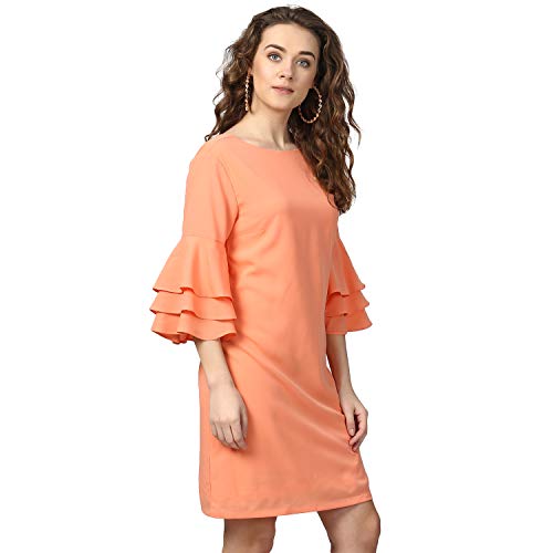 Image of Harpa Round Neck Solid Dress
