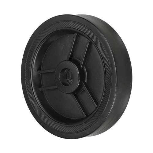 PATIKIL 5 Pollici Ruote per Compressore d'Aria, Ricambi Universali per Ruote di Compressore d'Aria con Foro 0,65 per Facilitare Mobilità, Nero