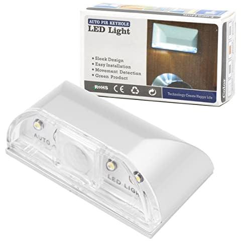 Shiwaki Keyhole Light Lamp, Wireless Auto Sensor Motion Detector Door Keyhole automatic sensor Light Tap Lights Night Light wall lamp Cover