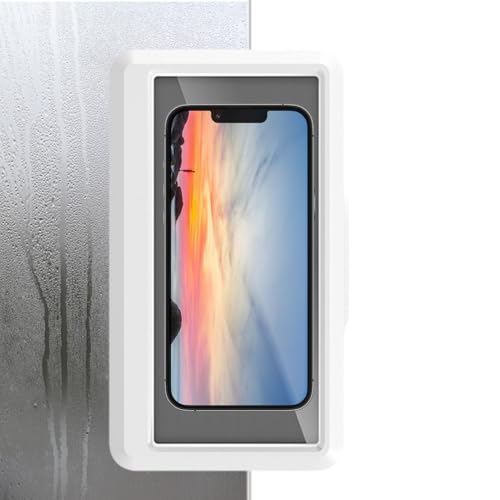 Funda de ducha para móvil con pantalla táctil para evitar salpicaduras en el baño 7