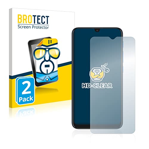 BROTECT Protector Pantalla para Motorola Moto E7i Power Protector Transparente (2 Unidades) Anti-Huellas