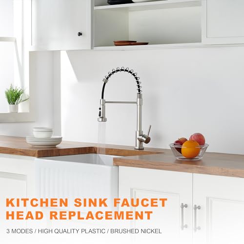 Tioriy Pull Down Spray Head Replacement - For Kitchen Faucet Sprayer Head With 15 Adapters thumb #1