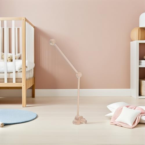 Support mobile en bois berceau bébé Vaguelly, structure robuste en bois