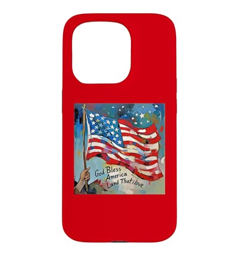 God Bless America Land That I Love US ���� �|�p�I�ȊG�� �X�}�z�P�[�X iPhone 15 Pro �p