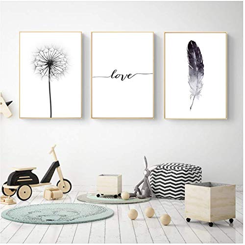 Peinture sur toile amour et pissenlit pour exprimer la tendresse sur les murs de votre chambre