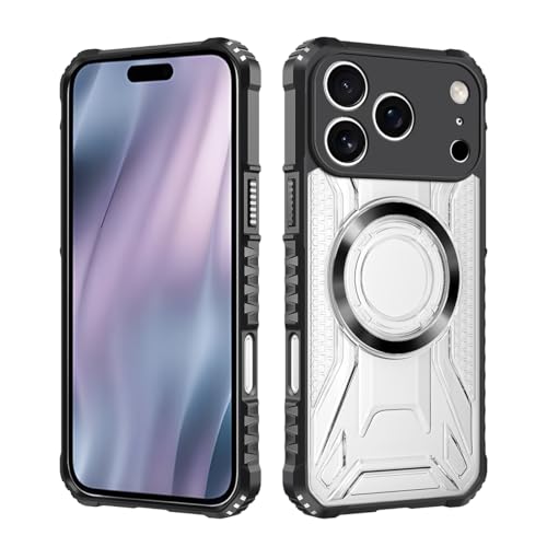 Coque aimantée pour iPhone 15 noire rigide antichoc qui évite les rayures de l'écran