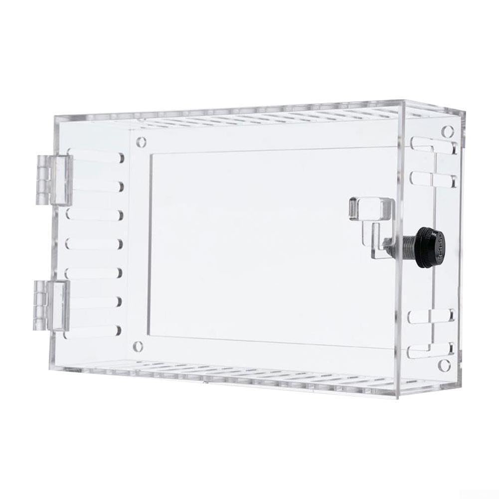 Boîtier de verrouillage pour thermostat - 20 x 14 x 5 cm - Couvercle de thermostat avec serrure - Contrôle de la climatisation - Couvercle mural pour thermostat pour restaurants