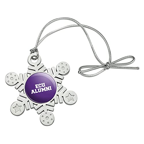 GRAPHICS & MORE East Carolina University Alumni Metal Snowflake Christmas Tree Holiday Ornament