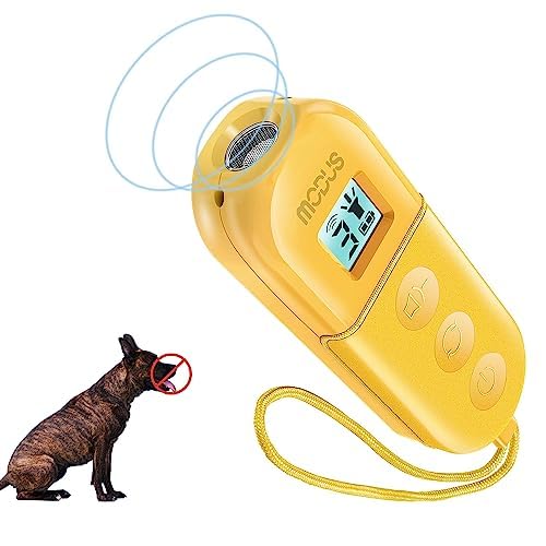 Dispositivo Antilatido Sônico para Cães MODUS com 3 Modos, Luz LED e Recarregável Laranja M-239
