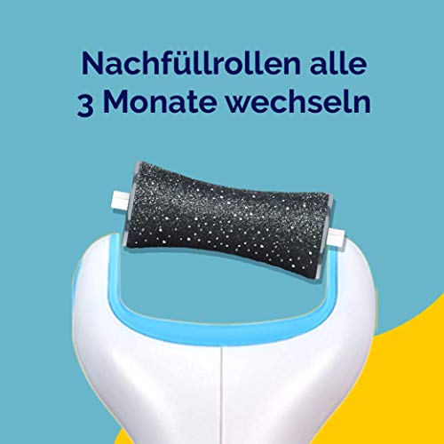 Scholl EXPERTCARE Ersatzrollen für die Ferse – Nachfüller für die elektrischen Hornhautentferner von Scholl – Mit Diamantpartikeln – 2 Rollen