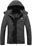 MOERDENG Women's Ski Jacket Warm Winter Coat Hooded Snowboarding Jackets Waterproof Mountain...