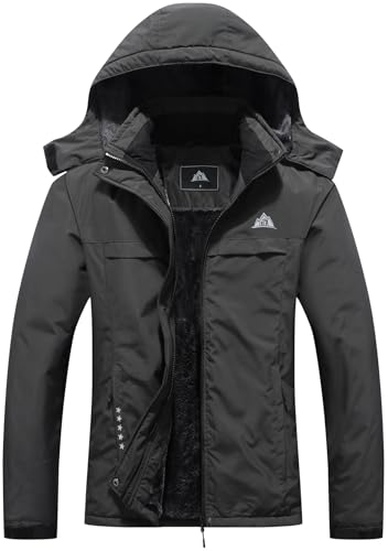 Image of MOERDENG Women's Ski Jacket Warm Winter Coat Hooded Snowboarding Jackets Waterproof Mountain Windbreaker for Hiking Traval